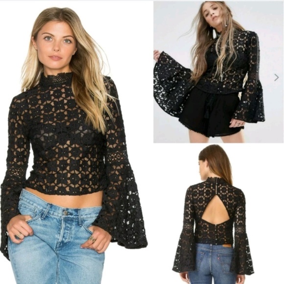 NWT Free People Kiss and Bell Sleeve Top XS - Picture 2 of 8